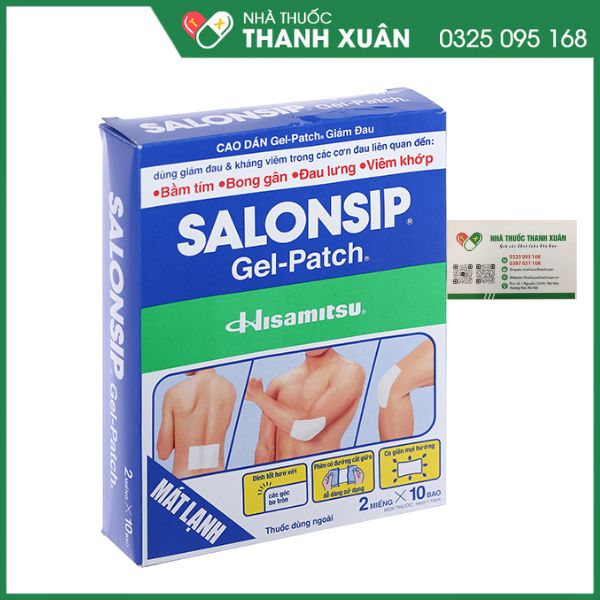 Cao dán giảm đau Salonsip Gel-Patch - Giảm đau, kháng viêm